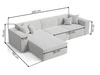 Ecksofa L-Form Links Arizona Dunkelgrau