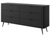 Wohnzimmer-Set Latina Schwarz