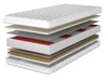 Taschenfederkernmatratze Multipocket mit Latexschaum und Kokosmatte Nuvia 200x200