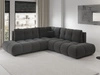 Ecksofa mit Schlaffunktion und Bettkasten Links Kair Graphit