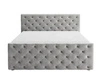Boxspringbett mit Bettkasten 160x200 Montego Hellgrau