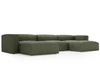 Wohnlandschaft Universell Moderne Cord Ecksofa Landi Grün