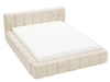 Polsterbett mit Bettkasten und Lattenrost 180x200 Ibiza Beige