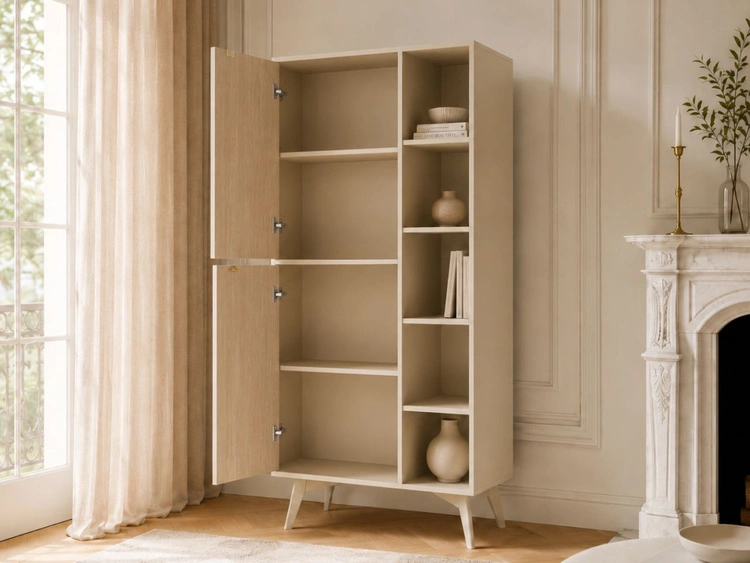 Regal mit Türen Modena Beige