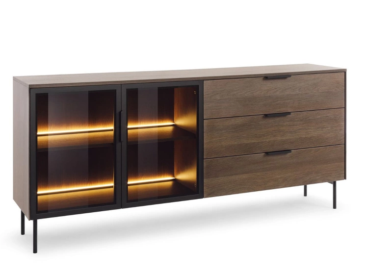 Wohnzimmer-Set Lumina Eiche Dunin
