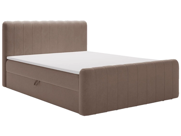Boxspringbett mit Bettkasten 160x200 Osteno Braun