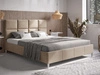 Polsterbett mit Lattenrost 160x200 Luxe Beige