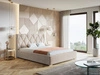 Polsterbett mit Bettkasten und Lattenrost 160x200 Tasso Beige