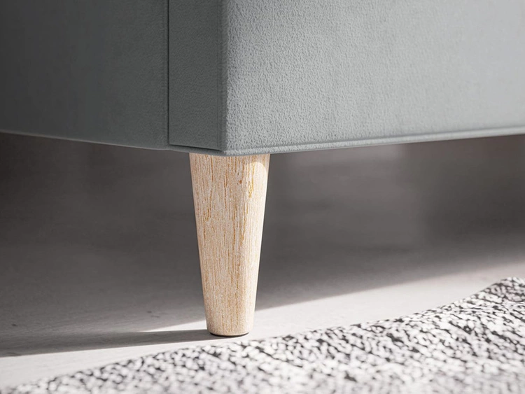 Polsterbett mit Lattenrost 120x200 Luxe Grau