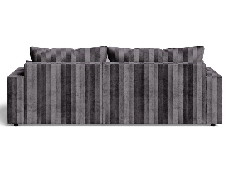 Ecksofa L-Form mit Schlaffunktion und Bettkasten Nivo Graphit