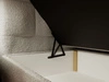 Boxspringbett mit Bettkasten 180x200 Bouclé-Stoff Alicante Grau