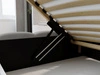 Polsterbett mit Bettkasten und Lattenrost 160x200 Modo Grau