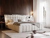 Polsterbett mit Bettkasten und Lattenrost 140x200 Paris Beige