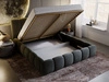 Polsterbett mit Bettkasten und Lattenrost 160x200 Cloud Dunkelgrau