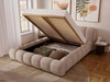 Polsterbett mit Bettkasten und Lattenrost 140x200 Doria Beige