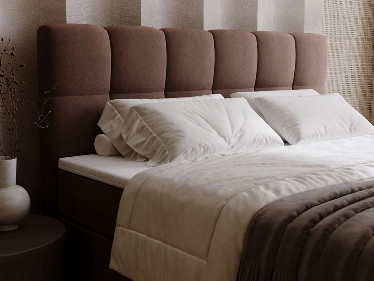 Boxspringbett mit Bettkasten 200x200 Maison Braun