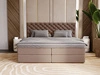 Boxspringbett mit Bettkasten 180x200 Bergamo Braun