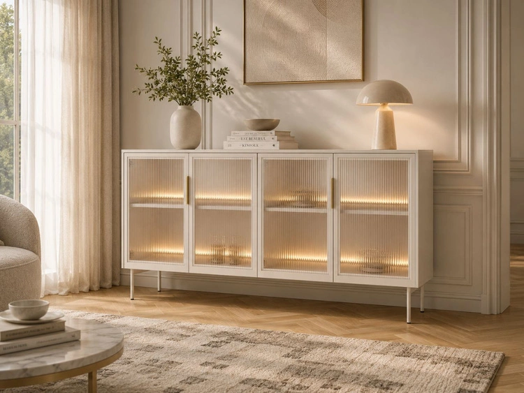 Kommode mit vier Türen Lumina Kaschmir