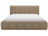 Polsterbett mit Bettkasten und Lattenrost 180x200 Cloud Bouclé-Stoff Braun