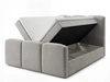 Boxspringbett mit Bettkasten 140x200 Campi Grau