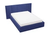 Polsterbett mit Bettkasten und Lattenrost 120x200 Lizbona  Dunkelblau