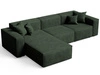 Ecksofa L-Form Links Arizona Grün