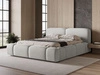 Polsterbett mit Bettkasten und Lattenrost 140x200 Aubi Grau