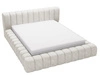 Polsterbett mit Bettkasten und Lattenrost 160x200 Italia Creme