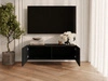 TV-Lowboard mit Türen 100 cm Kioto Schwarz matt