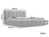 Polsterbett Ohne Bettkasten mit Lattenrost 180x200 Cloud Beige