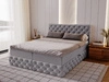 Boxspringbett mit Bettkasten 120x200 Canolo Grau