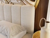 Polsterbett mit Bettkasten und Lattenrost 180x200 Cloud Bouclé-Stoff Beige