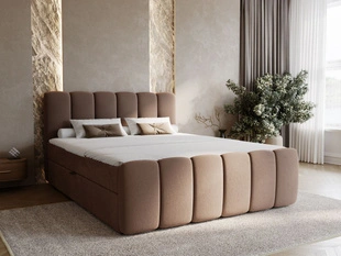 Boxspringbett mit Bettkasten 160x200 Cloud Braun