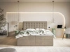 Boxspringbett mit Bettkasten 120x200 Denza Beige