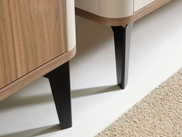 Kommode mit Türen und Schubladen, 140 cm, Arelis Kaschmir, Royal Nussbaum