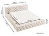 Polsterbett mit Bettkasten und Lattenrost 160x200 Palini Schwarz