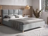 Polsterbett mit Lattenrost 180x200 Luxe Grau