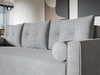 Schlafsofa mit Bettfunktion und Bettkasten Pori Grau