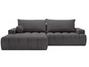 Ecksofa L-Form mit Schlaffunktion und Bettkasten Havi Links Graphit
