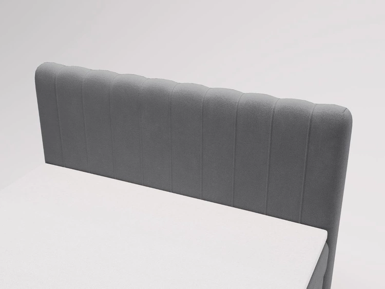 Boxspringbett mit Bettkasten 180x200 Osteno Dunkelgrau