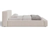 Polsterbett mit Bettkasten und Lattenrost 160x200 Mali Beige