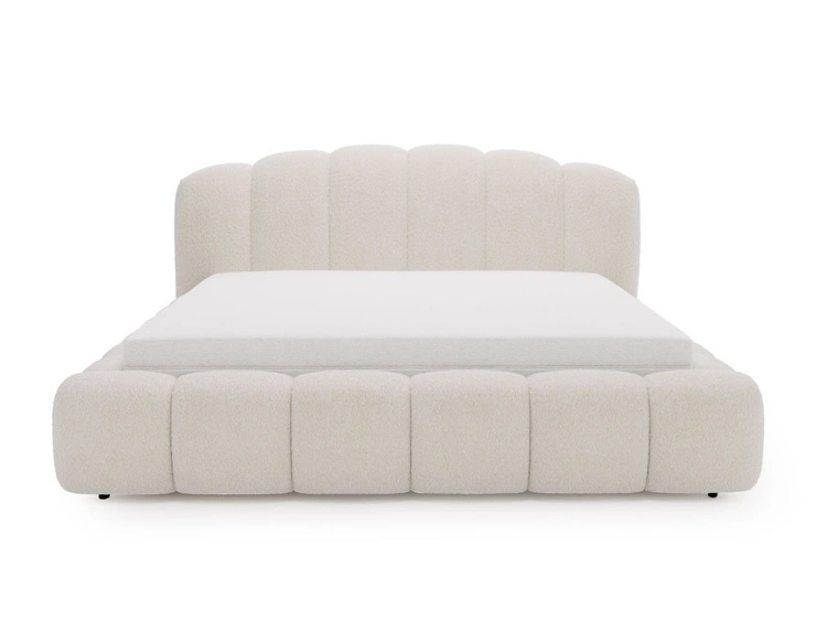 Polsterbett mit Stauraum und Lattenrost 120x200 Cloud Soft Beige