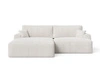 Ecksofa L-Form mit Schlaffunktion und Bettkasten Serene Links Creme