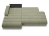 Ecksofa L-Form mit Schlaffunktion und Bettkasten Lisso Links Grün