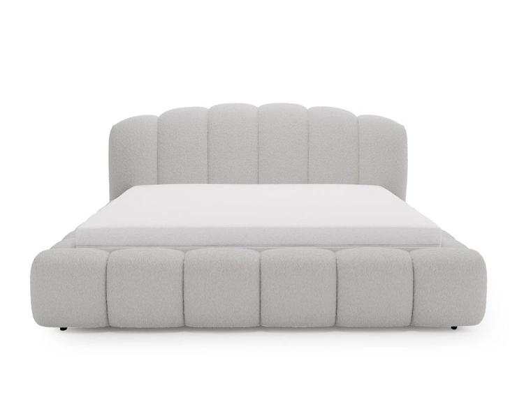 Polsterbett mit Stauraum und Lattenrost 180x200 Cloud Soft Grau