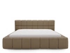 Polsterbett mit Bettkasten und Lattenrost 140x200 Alicante Boucle Braun