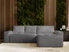 Ecksofa L-Form Rechts mit Schlaffunktion und Bettkasten Portland Grau