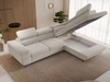 Ecksofa L-Form mit Schlaffunktion und Bettkasten Argon Rechts Hellbeige