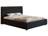 Polsterbett mit Bettkasten und Lattenrost 140x200 Toscania Schwarz