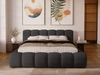 Polsterbett mit Bettkasten und Lattenrost 140x200 Doria Schwarz
